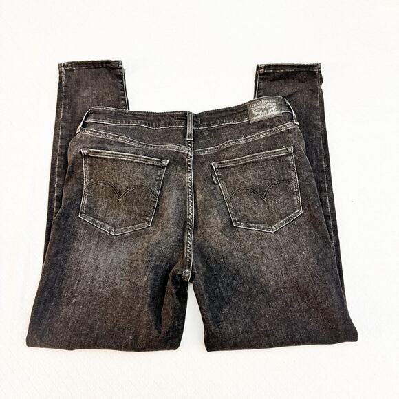 Levi's 721 High Rise Skinny Denim Jeans Charcoal Size 32 - Picture 4 of 8